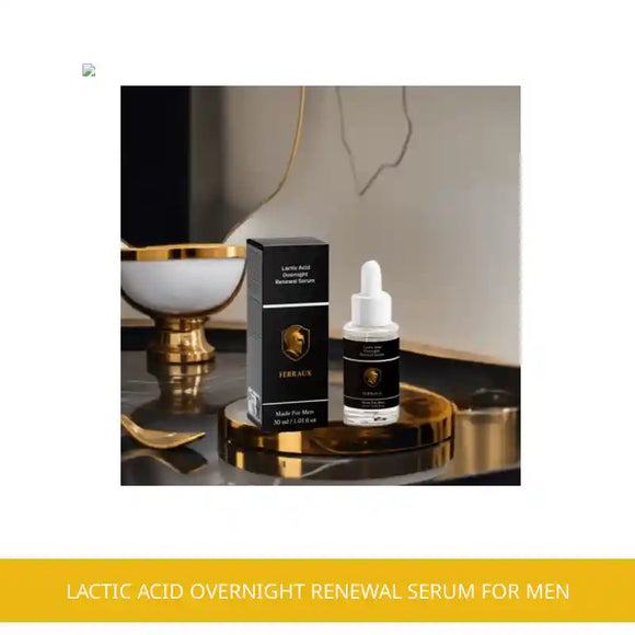 Lactic Acid Overnight Renewal Serum For Men by@Outfy