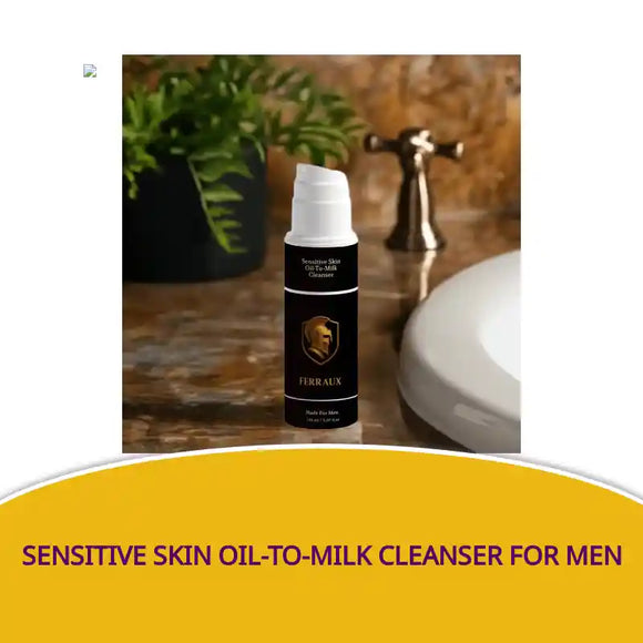 Sensitive Skin Oil-To-Milk Cleanser For Men by@Outfy