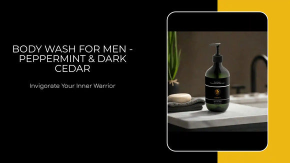 Body Wash For Men - Peppermint &amp; Dark Cedar by@Outfy